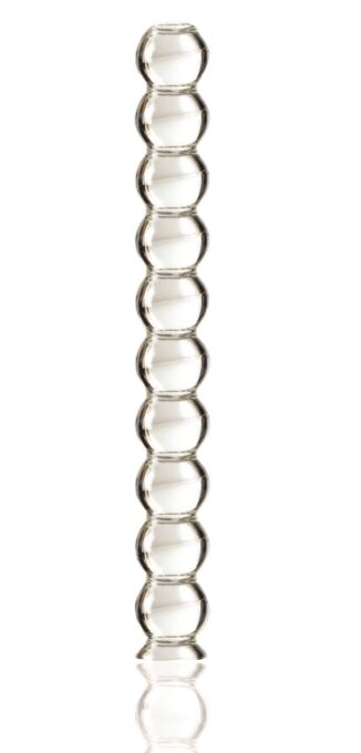 Dildo Multi Beads, Sticla Premium, Transparent, 21 cm, Passion Labs, Glass Series 1 Dildo Multi Beads, Sticla Premium, Transparent, 21 cm, Passion Labs, Glass Series