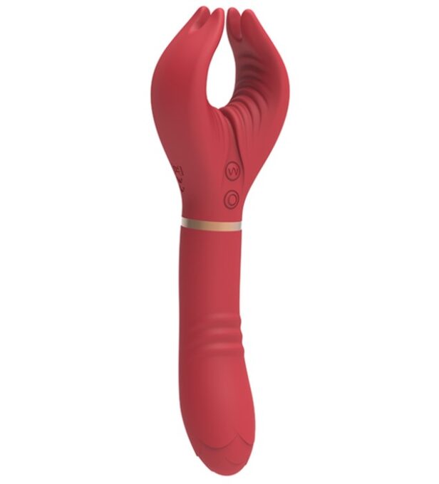 Vibrator Lothus, 7+7 Moduri Vibratii, Silicon, USB Magnetic, Rosu, 21.5 cm, Passion Labs, Sensations 1 Vibrator Lothus, 7+7 Moduri Vibratii, Silicon, USB Magnetic, Rosu, 21.5 cm, Passion Labs, Sensations