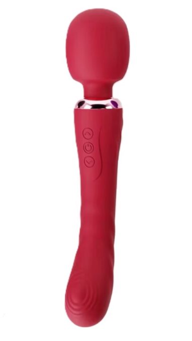 Vibrator Great Wand, 10+10 Moduri Vibratii, Silicon, USB, Rosu, 24.6 cm, Mokko Toys, Velvet Obsession 1 Vibrator Great Wand, 10+10 Moduri Vibratii, Silicon, USB, Rosu, 24.6 cm, Mokko Toys, Velvet Obsession