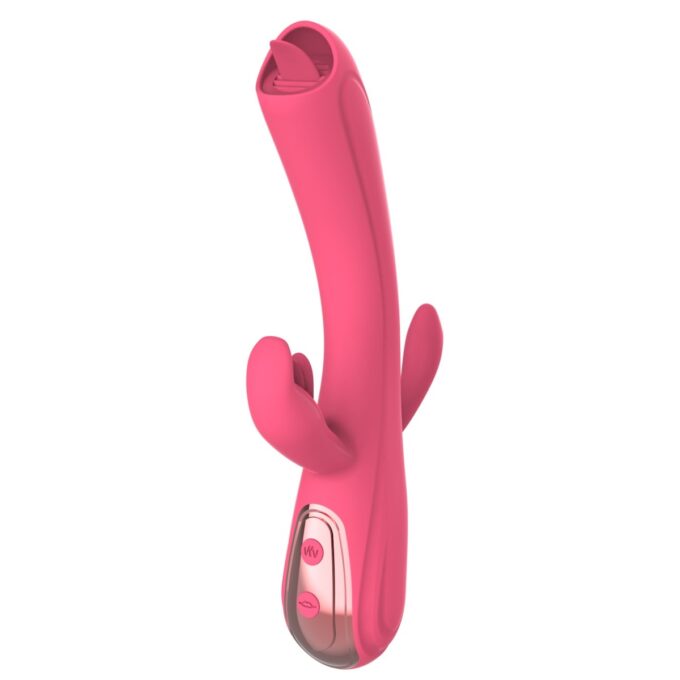 Vibrator Iepuras Leila, Vibrating&Licking, Silicon, USB, Roz, 22 cm, Mokko Toys, Good Vibes 1 Vibrator Iepuras Leila, Vibrating&Licking, Silicon, USB, Roz, 22 cm, Mokko Toys, Good Vibes