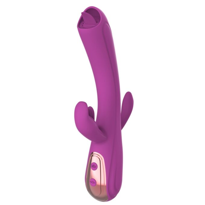 Vibrator Iepuras Leila, Vibrating&Licking, Silicon, USB, Mov, 22 cm, Mokko Toys, Good Vibes 1 Vibrator Iepuras Leila, Vibrating&Licking, Silicon, USB, Mov, 22 cm, Mokko Toys, Good Vibes