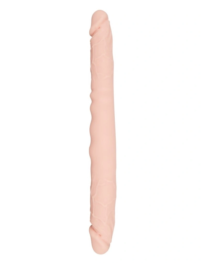 Dildo Dublu Real Slim, Silicon, Natural, 30 cm 1 Dildo Dublu Real Slim, Silicon, Natural, 30 cm