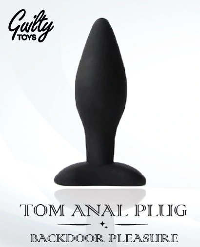 Dop Anal Tom, Silicon, Negru, 9 cm, Guilty Toys 1 Dop Anal Tom, Silicon, Negru, 9 cm, Guilty Toys
