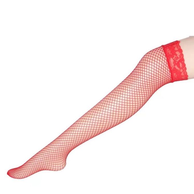 Ciorapi din Plasa Colorful Series, Rosu, S/M, JGF Lingerie 1 Ciorapi din Plasa Colorful Series, Rosu, S/M, JGF Lingerie