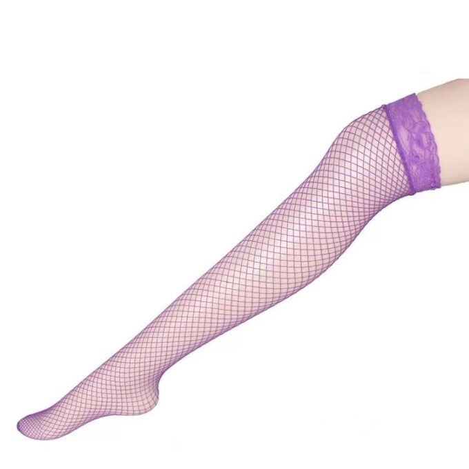 Ciorapi din Plasa Colorful Series, Violet, S/M, JGF Lingerie 1 Ciorapi din Plasa Colorful Series, Violet, S/M, JGF Lingerie