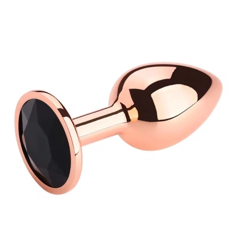Dop Anal Charm Anal Plug Medium, Rose Gold, Piatra Negru, Passion Labs 1 Dop Anal Charm Anal Plug Medium, Rose Gold, Piatra Negru, Passion Labs