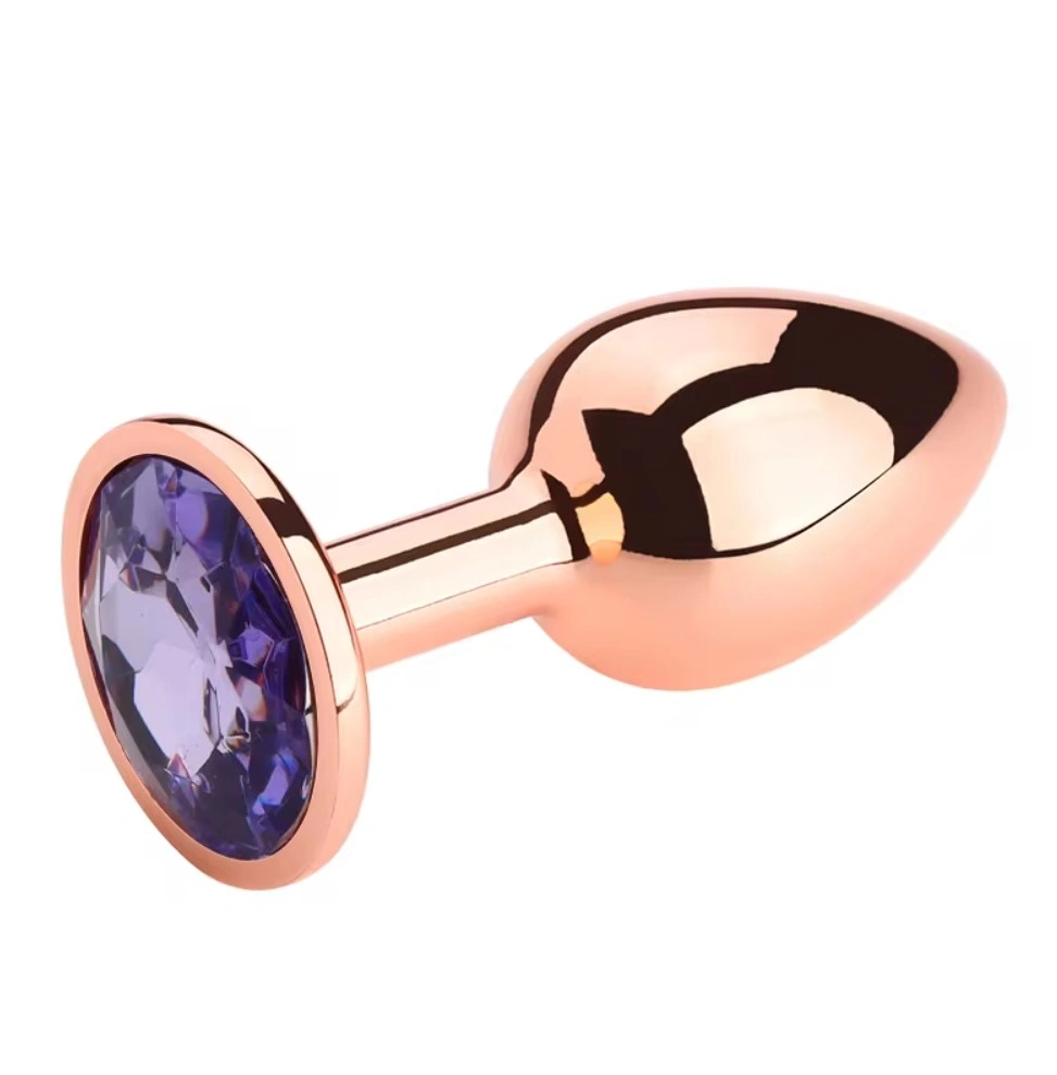 Dop Anal Charm Anal Plug Medium, Rose Gold, Piatra Mov Deschis, Passion Labs 1 Dop Anal Charm Anal Plug Medium, Rose Gold, Piatra Mov Deschis, Passion Labs