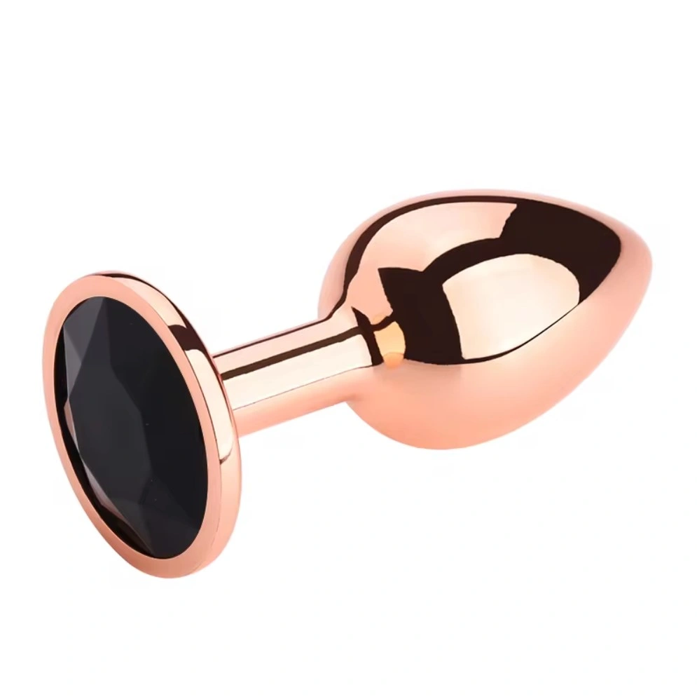 Dop Anal Charm Anal Plug Large, Rose Gold, Piatra Negru, Passion Labs 1 Dop Anal Charm Anal Plug Large, Rose Gold, Piatra Negru, Passion Labs