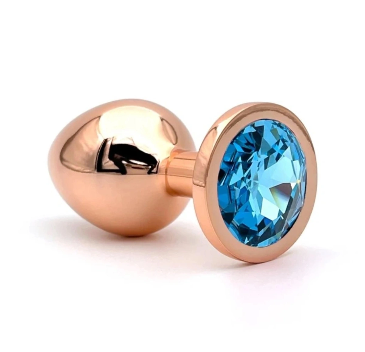 Dop Anal Charm Anal Plug Large, Rose Gold, Piatra Albastru Deschis, Passion Labs 1 Dop Anal Charm Anal Plug Large, Rose Gold, Piatra Albastru Deschis, Passion Labs