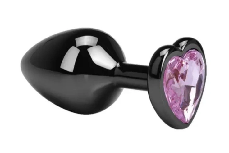 Dop Anal Dark Anal Plug Large, Heart Shape, Roz Deschis, Guilty Toys 1 Dop Anal Dark Anal Plug Large, Heart Shape, Roz Deschis, Guilty Toys
