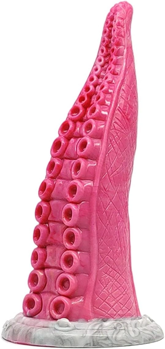 Dildo Kraken, Silicon Lichid, Roz/Gri, 23 cm 1 Dildo Kraken, Silicon Lichid, Roz/Gri, 23 cm