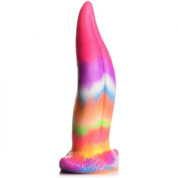 Dildo Luminous Tongue, Fosforescent, Silicon Lichid, 22 cm 1 Dildo Luminous Tongue, Fosforescent, Silicon Lichid, 22 cm