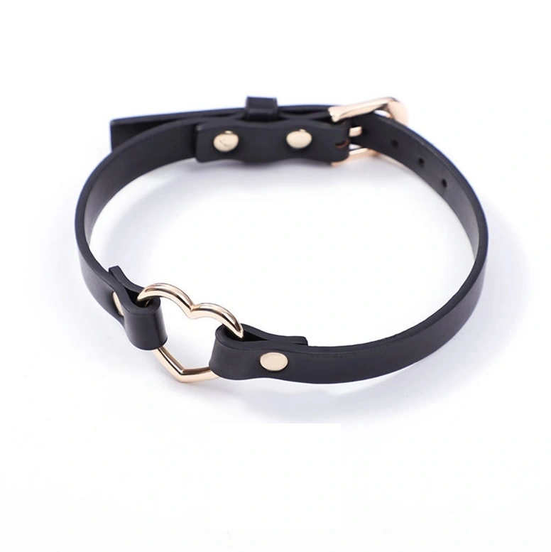 Choker Golden Heart, Negru, Mokko Toys 1 Choker Golden Heart, Negru, Mokko Toys