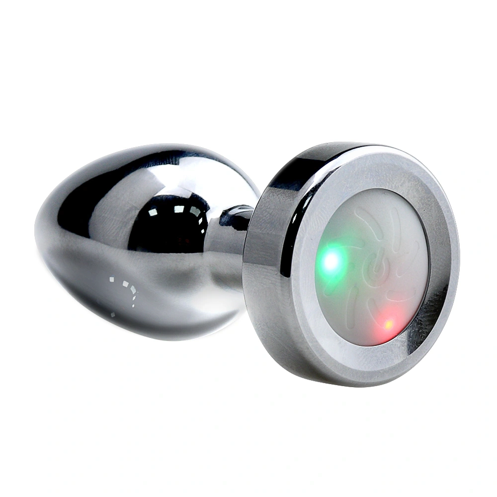 Dop Anal Metalic Small Led Light, Argintiu, 7.2 cm, Passion Labs 1 Dop Anal Metalic Small Led Light, Argintiu, 7.2 cm, Passion Labs