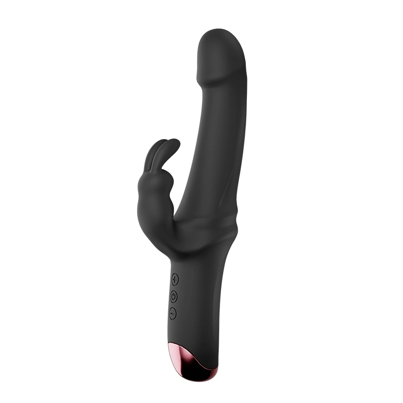 Vibrator Great Realistic Rabbit, 10 Moduri Vibratii Puternice, Silicon, USB, Negru, 22.5 cm, Mokko Toys 1 Vibrator Great Realistic Rabbit, 10 Moduri Vibratii Puternice, Silicon, USB, Negru, 22.5 cm, Mokko Toys