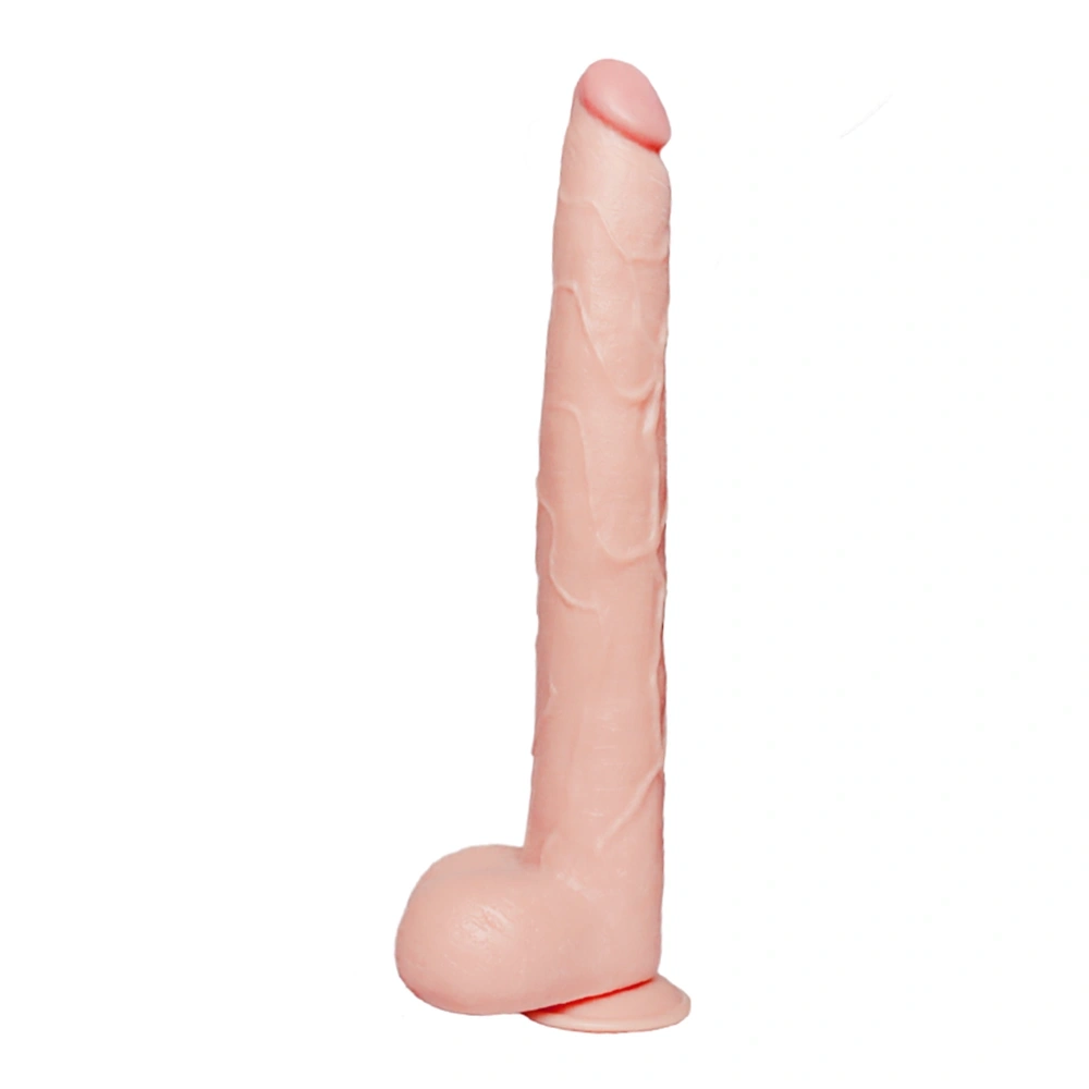 Dildo Realist Master cu Ventuza, PVC, Natural, 42 cm 1 Dildo Realist Master cu Ventuza, PVC, Natural, 42 cm