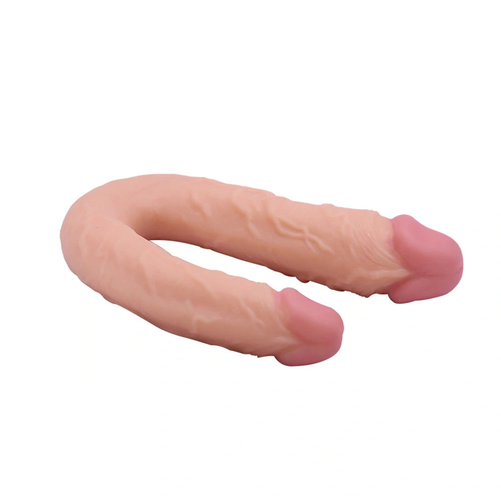 Dildo Dublu Realist Tommy, PVC, Natural, 21.5 cm 1 Dildo Dublu Realist Tommy, PVC, Natural, 21.5 cm