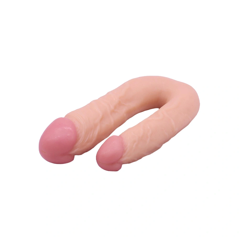 Dildo Dublu Realist Dario, PVC, Natural, 22 cm 1 Dildo Dublu Realist Dario, PVC, Natural, 22 cm
