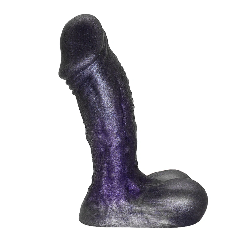 Dildo Realist Ocean Wave, Silicon Lichid, Mov Inchis, 16.5 cm, Guilty Toys 1 Dildo Realist Ocean Wave, Silicon Lichid, Mov Inchis, 16.5 cm, Guilty Toys