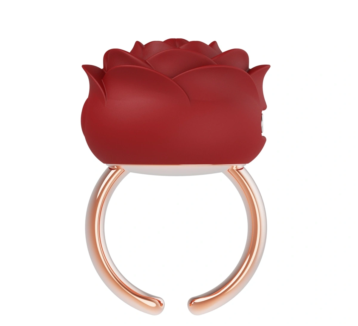 Mini Vibrator Rose Ring, 9 Moduri Vibratii, Silicon, USB Magnetic, Rosu, Guilty Toys 1 Mini Vibrator Rose Ring, 9 Moduri Vibratii, Silicon, USB Magnetic, Rosu, Guilty Toys