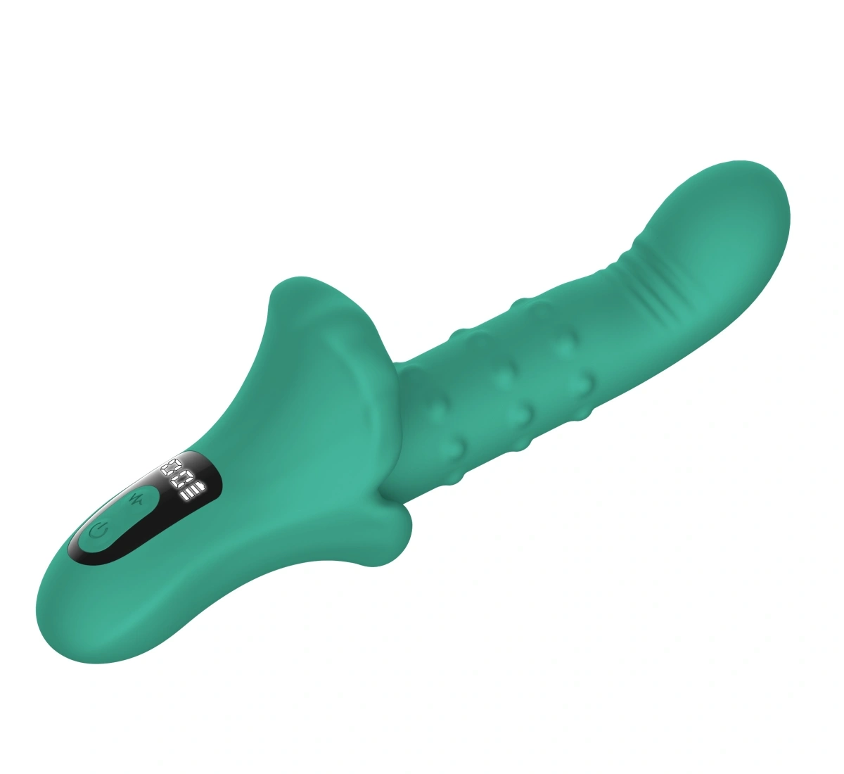 Vibrator G-Spot, Display LCD, 27 Moduri Stimulatoare, Silicon, USB Magnetic, Verde, 23.5 cm, Passion Labs 1 Vibrator G-Spot, Display LCD, 27 Moduri Stimulatoare, Silicon, USB Magnetic, Verde, 23.5 cm, Passion Labs