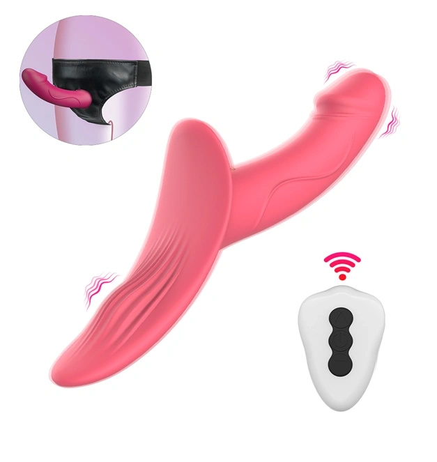 Strap-On pentru Femei Double Fun, Remote Control, 9 Moduri Vibratii, 2 Motoare, Silicon, USB, Roz, 24.5 cm, Guilty Toys 1 Strap-On pentru Femei Double Fun, Remote Control, 9 Moduri Vibratii, 2 Motoare, Silicon, USB, Roz, 24.5 cm, Guilty Toys