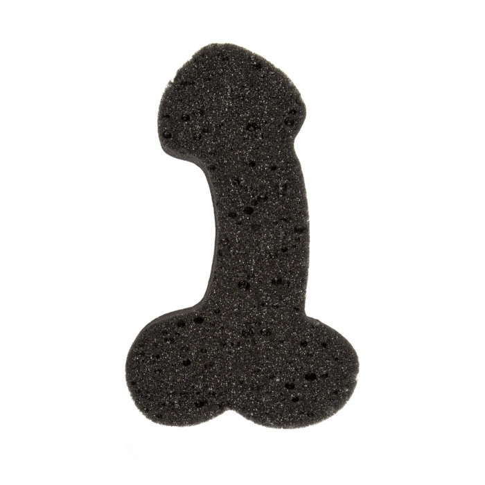 Burete de Baie in Forma de Penis, Negru, 19 cm 1 Burete de Baie in Forma de Penis, Negru, 19 cm