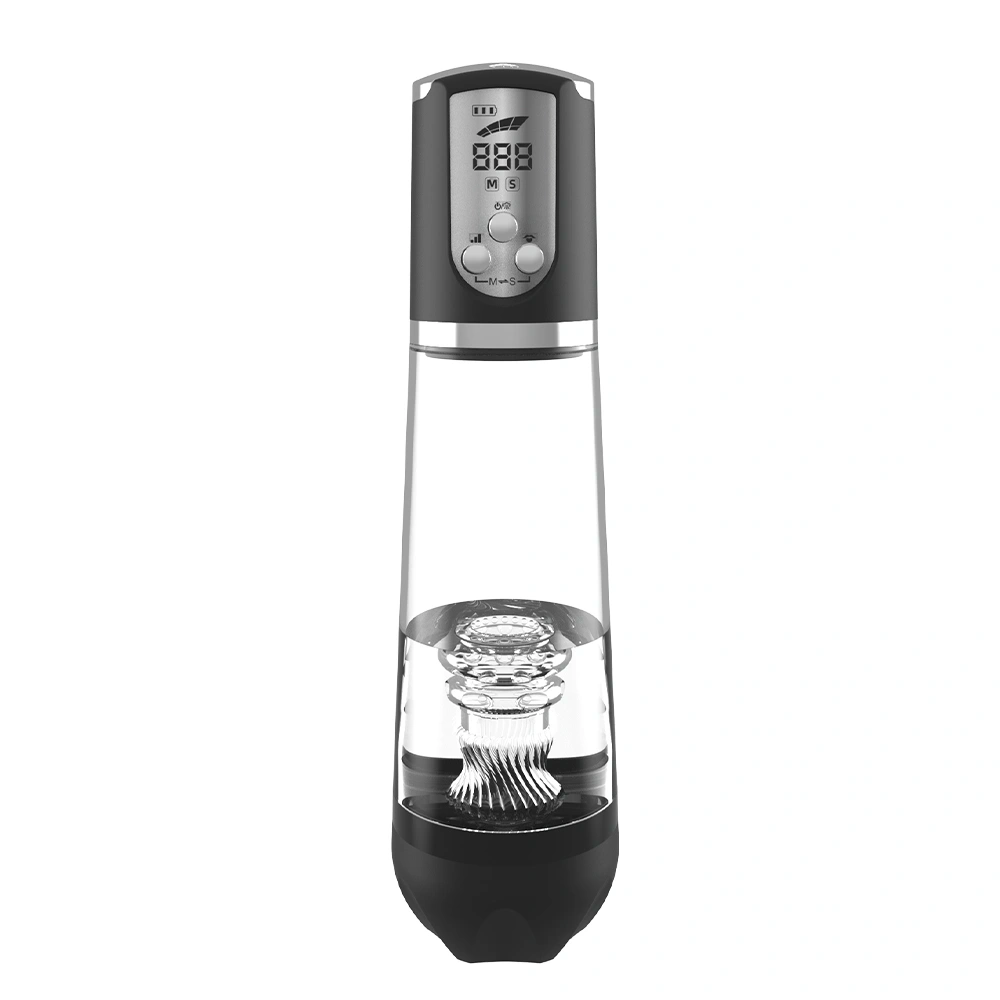 Pompa Electrica de Penis Luxury Pump, cu Manson Stimulator TPE Moale, USB Magnetic, 31.5 cm