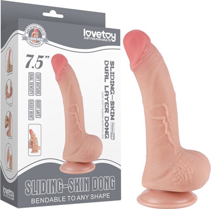 Dildo Realist Sliding-Skin, TPE, Natural, 19.5 cm 1 Dildo Realist Sliding-Skin, TPE, Natural, 19.5 cm