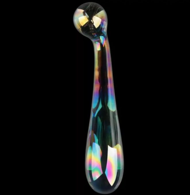 Dildo Twilight Gleam Alluring Arc, Sticla, 17 cm 1 Dildo Twilight Gleam Alluring Arc, Sticla, 17 cm