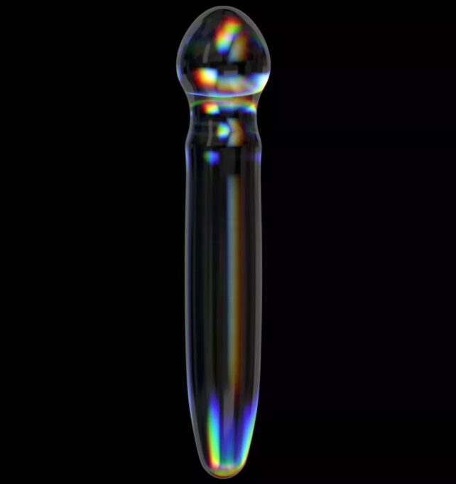 Dildo Twilight Gleam Prism Glass, Sticla, 18.4 cm 1 Dildo Twilight Gleam Prism Glass, Sticla, 18.4 cm