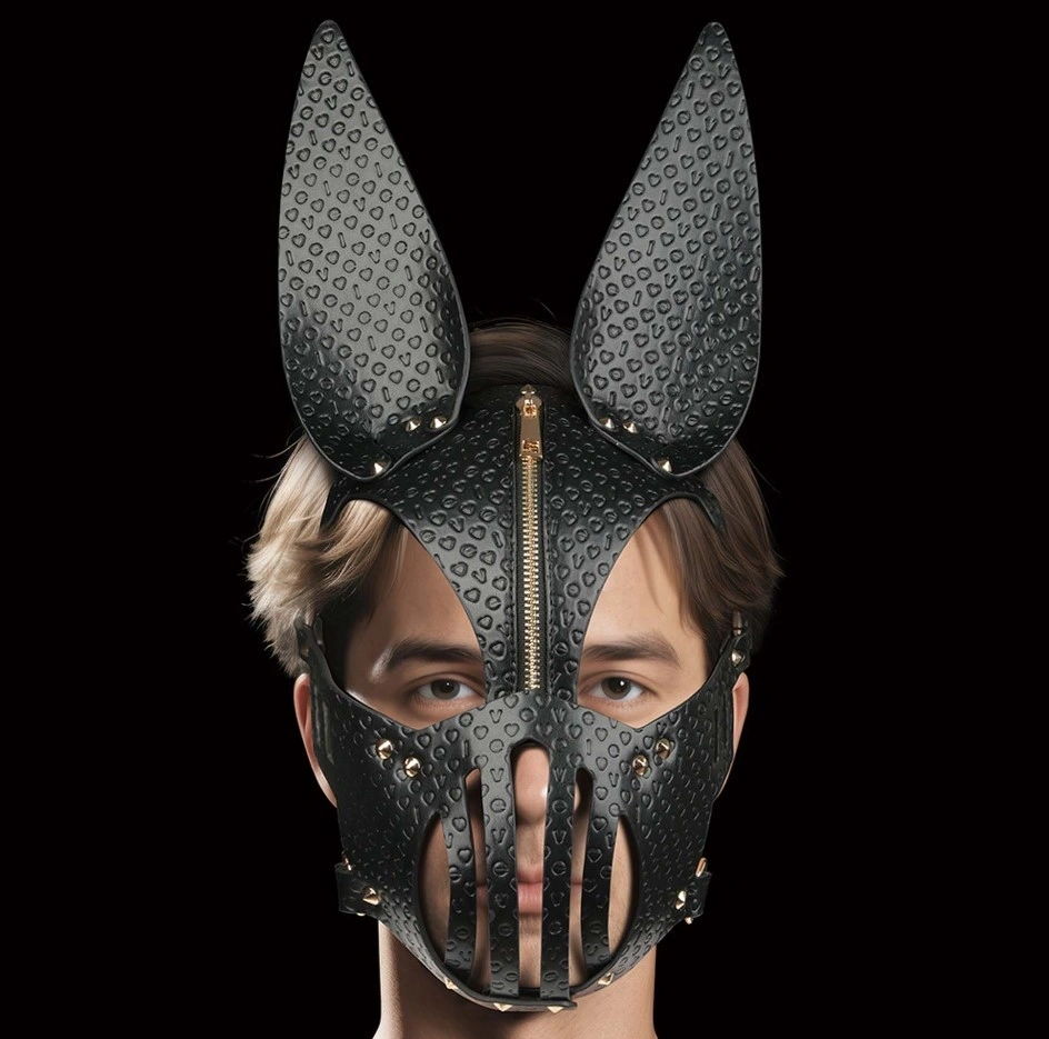 Masca Rebellion Reign Dark Bunny, Negru/Auriu 1 Masca Rebellion Reign Dark Bunny, Negru/Auriu