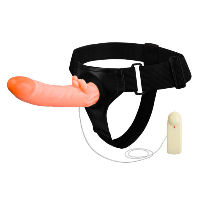 Strap-on Passionate Harness Multispeed, PVC, Natural, 18 cm 1 Strap-on Passionate Harness Multispeed, PVC, Natural, 18 cm