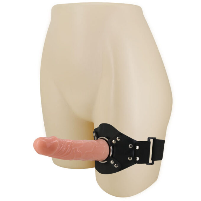 Strap-on Marcus cu Fixare pe Picior, TPR, Natural, 17 cm 1 Strap-on Marcus cu Fixare pe Picior, TPR, Natural, 17 cm