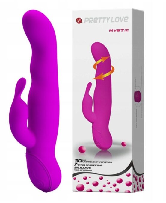 Vibrator Iepuras Mystic, 30 Moduri Vibratii, 7 Moduri Rotatii, Silicon, USB, Mov, 23.5 cm 1 Vibrator Iepuras Mystic, 30 Moduri Vibratii, 7 Moduri Rotatii, Silicon, USB, Mov, 23.5 cm