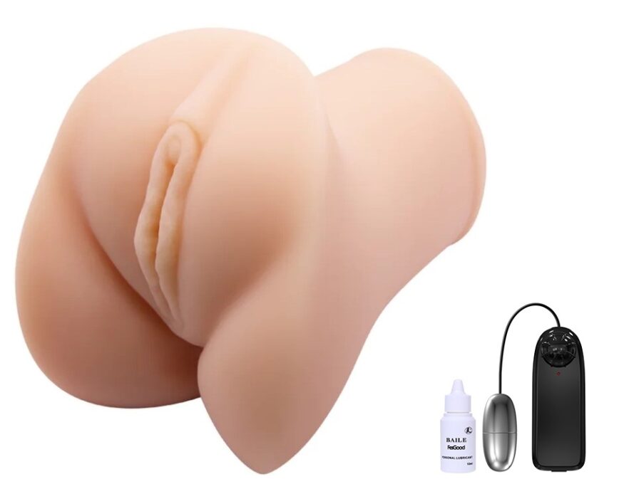 Masturbator Pussy Super Realistic Crazy Bull, Glont Vibrator cu Telecomanda, Natural, 15.5 cm 1 Masturbator Pussy Super Realistic Crazy Bull, Glont Vibrator cu Telecomanda, Natural, 15.5 cm