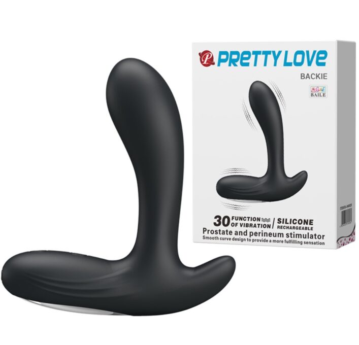 Stimulator Prostata Backie 30 Moduri Vibratii, Silicon, USB, Negru, 12.5 cm 1 Stimulator Prostata Backie 30 Moduri Vibratii, Silicon, USB, Negru, 12.5 cm
