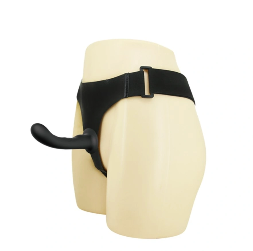 Strap-On Ultra Passionate Harness cu Dildo Curbat din Silicon, Negru, 15.8 cm 1 Strap-On Ultra Passionate Harness cu Dildo Curbat din Silicon, Negru, 15.8 cm