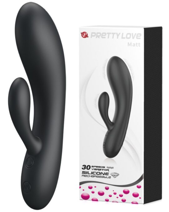 Vibrator Pretty Love Matt, 30 Moduri Vibratii, Silicon, USB, Negru, 16.9 cm 1 Vibrator Pretty Love Matt, 30 Moduri Vibratii, Silicon, USB, Negru, 16.9 cm