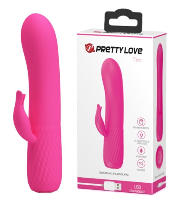 Vibrator Pretty Love Tim, 12 Moduri Vibratii, Silicon, USB, Roz, 15 cm 1 Vibrator Pretty Love Tim, 12 Moduri Vibratii, Silicon, USB, Roz, 15 cm