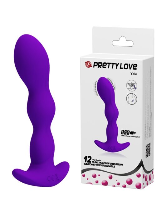 Dop Anal Yale 12 Moduri Vibratii, Silicon, USB, Violet, 14.5 cm 1 Dop Anal Yale 12 Moduri Vibratii, Silicon, USB, Violet, 14.5 cm