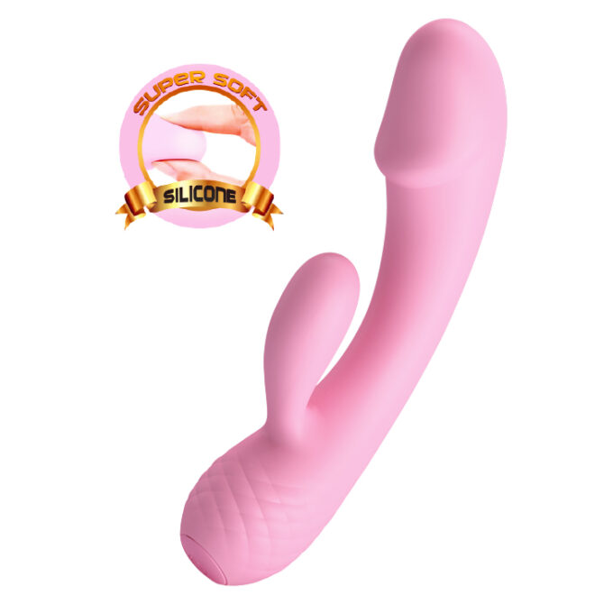 Vibrator Pretty Love Ron, 12 Moduri Vibratii, Silicon Super Soft, Roz, 17.5 cm 1 Vibrator Pretty Love Ron, 12 Moduri Vibratii, Silicon Super Soft, Roz, 17.5 cm