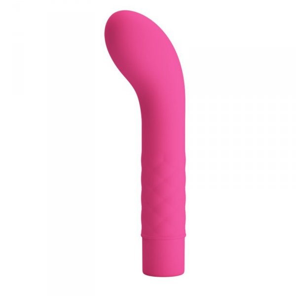 Vibrator Punctul G Atlas, 10 Moduri Vibratii, Silicon, Roz, 14 cm 1 Vibrator Punctul G Atlas, 10 Moduri Vibratii, Silicon, Roz, 14 cm