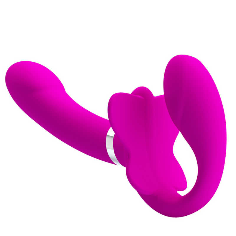 Strap on Strapless pentru Femei Valerie 12 Moduri Vibratii Silicon Mov USB 1 Strap on Strapless pentru Femei Valerie 12 Moduri Vibratii Silicon Mov USB
