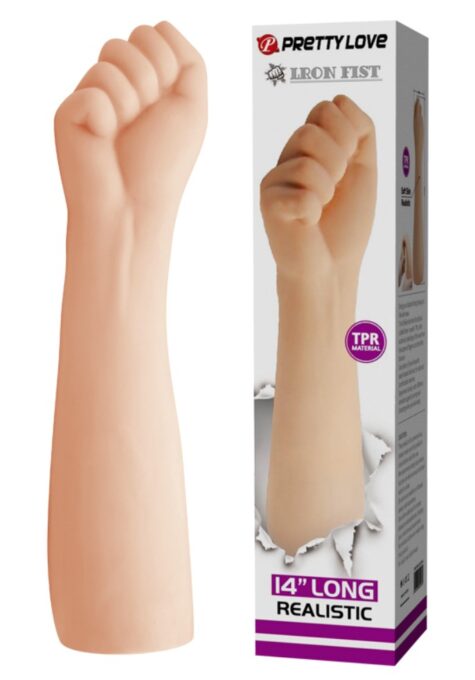 Dildo Pretty Love Iron Fist, TPR, Natural, 36 cm 1 Dildo Pretty Love Iron Fist, TPR, Natural, 36 cm