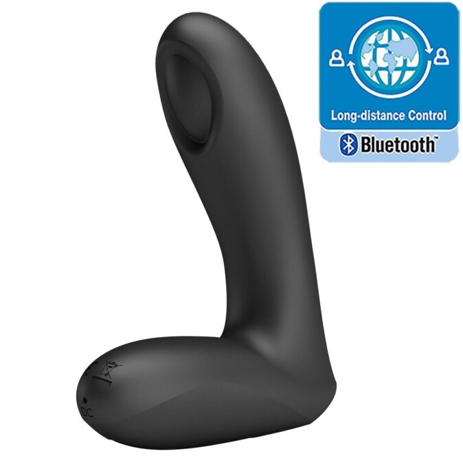 Stimulator Anal Archenemy 12 Moduri Vibratii, Bluetooth Control Free App, Silicon, USB, Negru, 12.1 cm 1 Stimulator Anal Archenemy 12 Moduri Vibratii, Bluetooth Control Free App, Silicon, USB, Negru, 12.1 cm