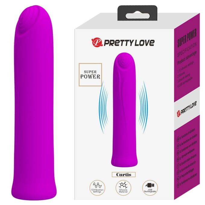 Mini Vibrator Curtis, 12 Moduri Vibratii, Silicon, USB, Mov, 10.3 cm 1 Mini Vibrator Curtis, 12 Moduri Vibratii, Silicon, USB, Mov, 10.3 cm