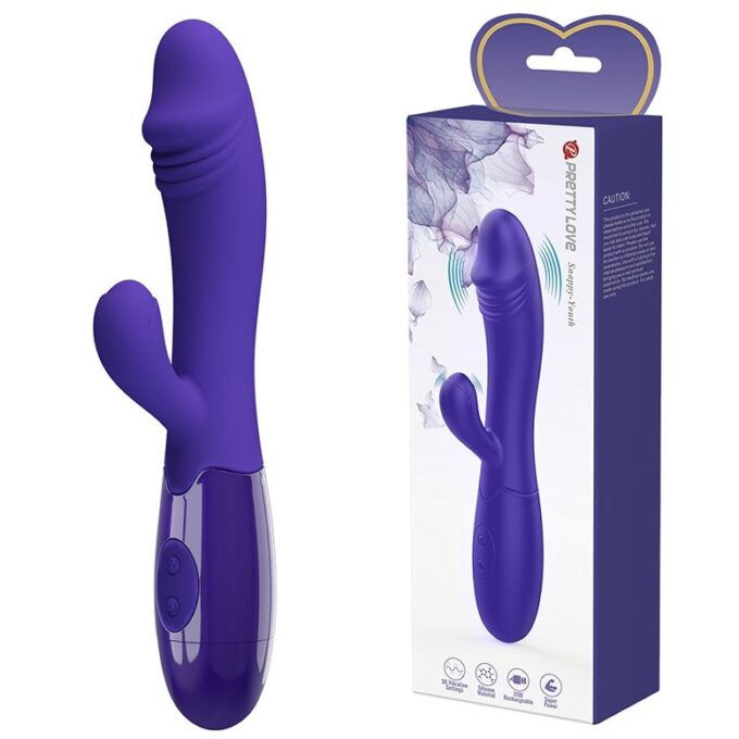 Vibrator Iepuras Snappy Youth, 30 Moduri Vibratii, Silicon, USB, Violet, 19 cm 1 Vibrator Iepuras Snappy Youth, 30 Moduri Vibratii, Silicon, USB, Violet, 19 cm