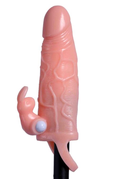 Prelungitor Penis Brave Man cu Vibratii +5 cm Natural 1 Prelungitor Penis Brave Man cu Vibratii +5 cm Natural