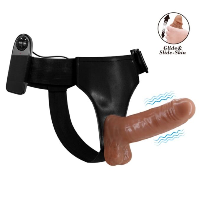 Strap On Ultra Passionate Harness Multispeed Sliding Skin Dildo 1 Strap On Ultra Passionate Harness Multispeed Sliding Skin Dildo